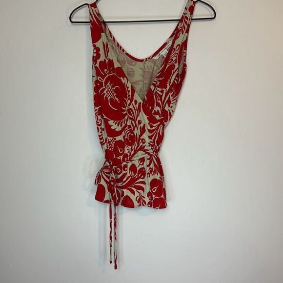 Diane Von Furstenburg Silk Wrap Tank 4 - Picture 1 of 4